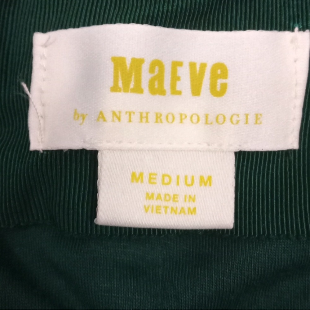 Maeve Adrienne Twist-Back Velvet Midi Dress in Green - Picture 5 of 8